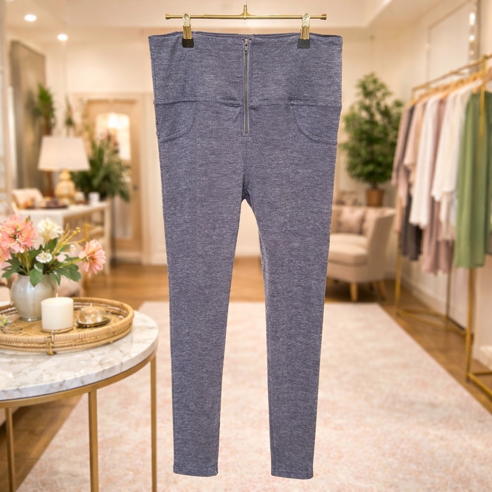 White Birch Soft Stretch Leggings S/M Thick Cozy High Waist Pull-On